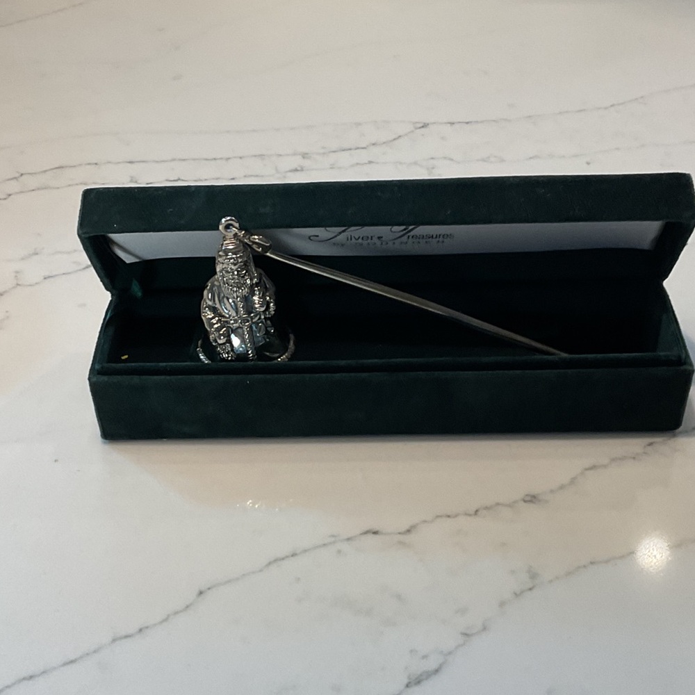 Silver Santa Candle Snuffer